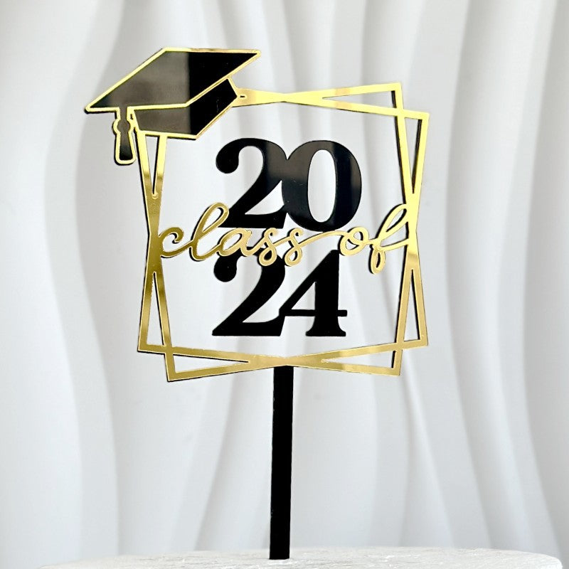 Wholesale Acrylic Graduation Happy Cake Card Decoration